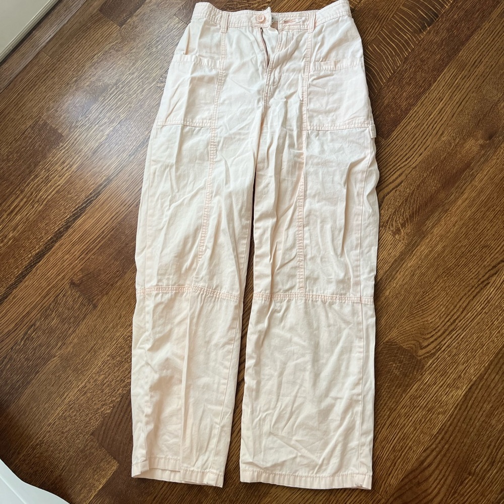 Hugh wasted light pink/salmon cargo pants